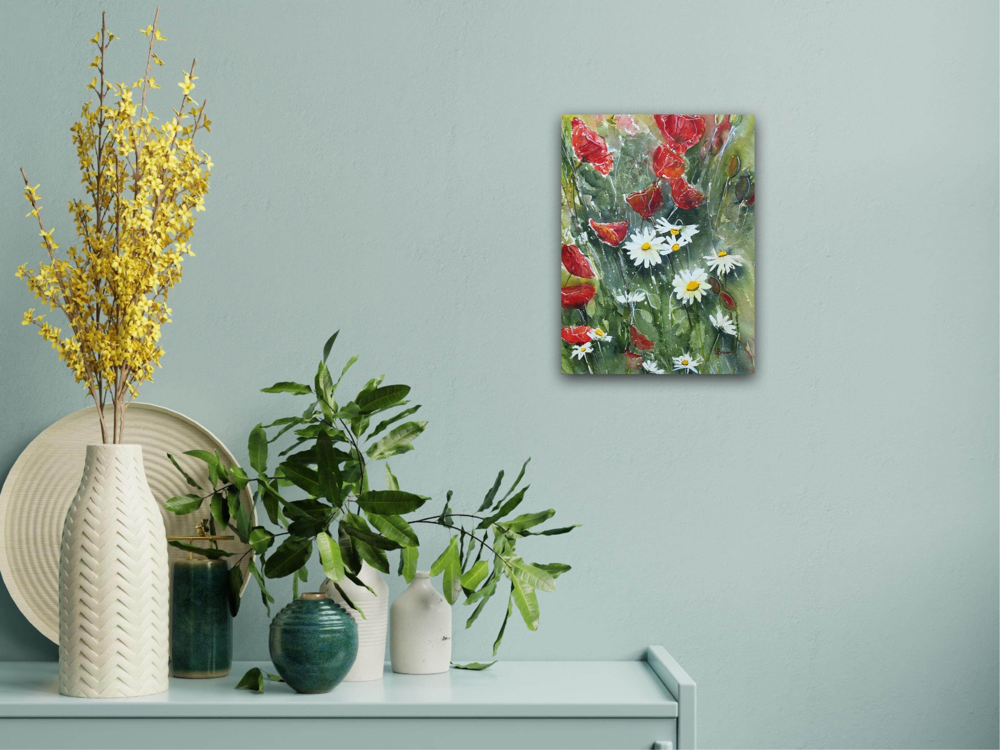 In Situ Poppies and Daisies