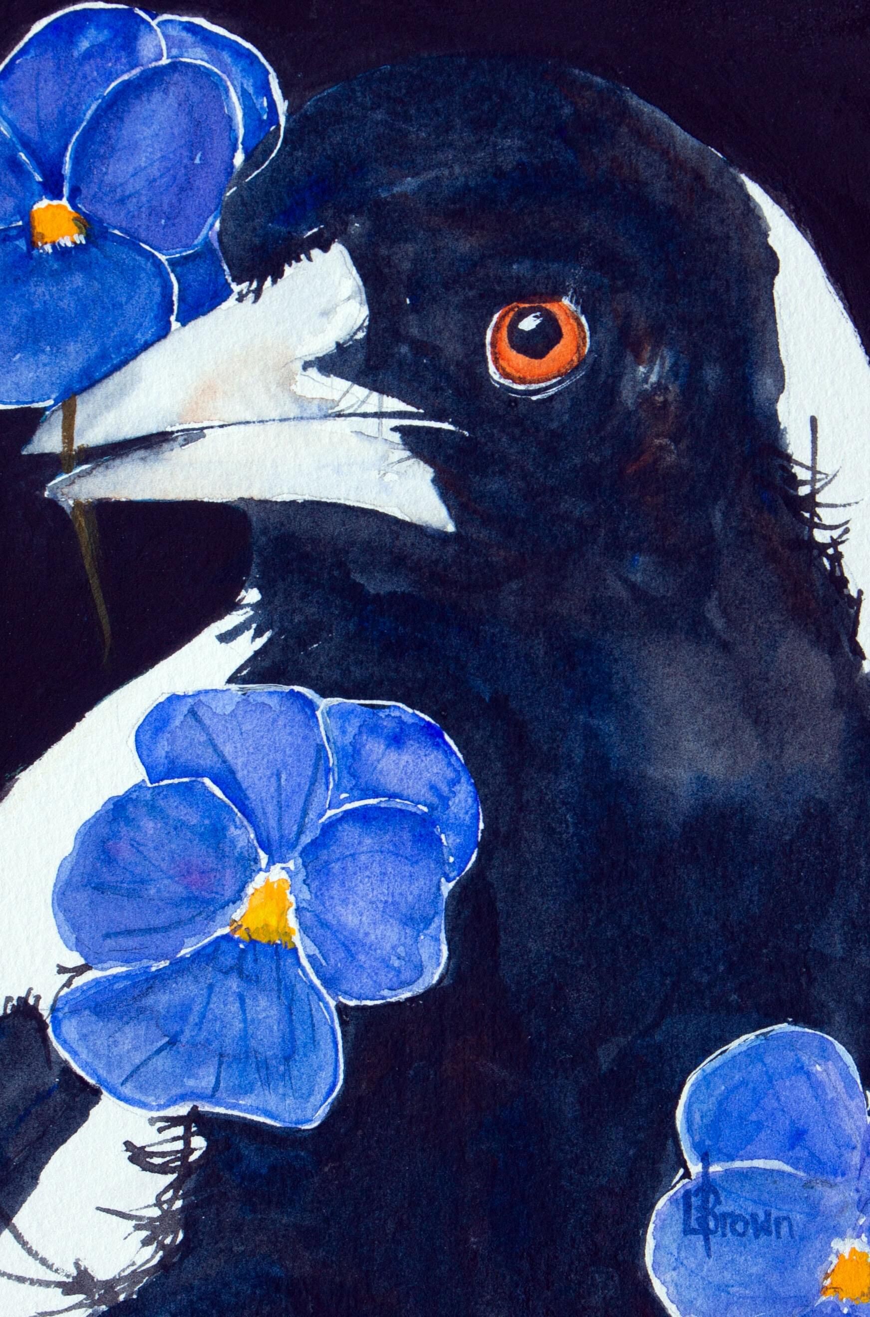 Mini Me #185 Magpie and Violets